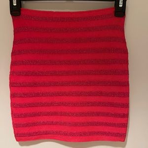 Armani Exchange Red and Pink Skirt